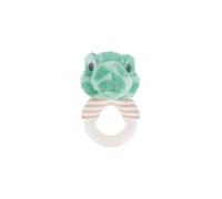 14cm Keeleco Baby Terry Turtle Ring Rattle - Plush Soft Toy