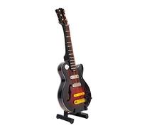 14cm Miniature Tilia Handicraft Guitar Mold Guitar Model Electric Guitar Instrument Model with Gift Package