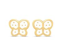 14ct Gold Butterfly Stud Earrings - G1316
