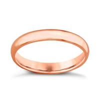 14ct Rose Gold Extra Heavyweight Court Ring 3mm