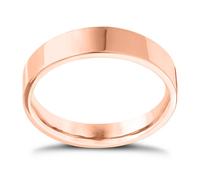14ct Rose Gold Extra Heavyweight Flat Court Ring 8mm