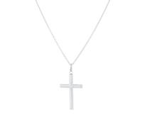 14ct White Gold 21x40mm Cross Pendant