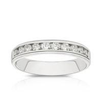 14ct White Gold Channel Set Eternity 0.50ct Diamond Ring