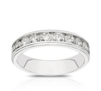 14ct White Gold Channel Set Eternity 1ct Diamond Ring