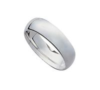 14ct White Gold Super Heavyweight Court Ring 8mm