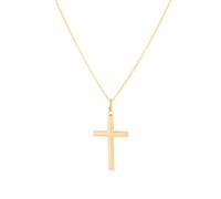 14ct Yellow Gold 21x40mm Cross Pendant