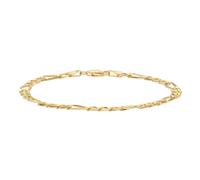 14ct Yellow Gold 5.3mm Figaro Bracelet