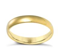 14ct Yellow Gold Extra Heavyweight Court Ring 3mm