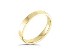 14ct Yellow Gold Extra Heavyweight Flat Court Ring 3mm