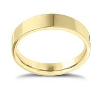 14ct Yellow Gold Extra Heavyweight Flat Court Ring 8mm