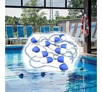 14ft Pool Safety Divider Rope with Buoy & HookFloating Barrier for Swimming Pools Perfect for Lane Separation and Danger Zone Marking Easy Installation