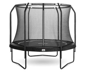 14Ft Salta Black Round Premium Edition Trampoline With Enclosure