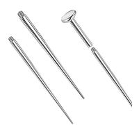 14g/16g/18g ASTM F136 Titanium Piercing Taper Insertion Pin for Internal Thread Tragus/Helix/Lip/Nose/Helix/Piercing Jewelry Cartilage Earrings Labret Nose Studs Stretcher Assistant Tool