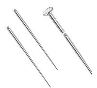 14g/16g/18g ASTM F136 Titanium Piercing Taper Insertion Pin for Internal Thread Tragus/Helix/Lip/Nose/Helix/Piercing Jewelry Cartilage Earrings Labret Nose Studs Stretcher Assistant Tool