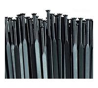 14G Straight Pull Bicycle Spokes 20 Pieces Flat Bladed Cycling Spokes Mountain Road Bike spokes with Brass Nipples 14G bicycle spokes for Mavic Aksium Ksyrium Equipe Crossride Cosmic 26er 700C (298mm)