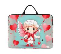 14in Cute Loving boy Print Laptop Case Sleeve Bag, Portable Briefcase for Business Travel, Commuting, and Tourism