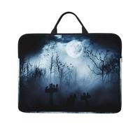 14in Gothic Happy Halloween Print Laptop Case Sleeve Bag - Travel-Friendly Accessory for Business, and Everyday Use