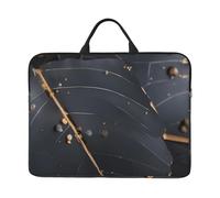 14in Insects on leaves Print Laptop Case Sleeve Bag, Portable Briefcase for Business Travel, Commuting, and Tourism, Enchanted Plant Leaves, One Size