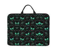 14in Laptop Case Sleeve Bag â€“ Aliens Print Design with Handle & Zipper â€“ Ideal for Travel, Business Trip, Commuting