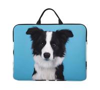 14in Laptop Case Sleeve Bag â€“ Border Collie Print Design with Handle & Zipper â€“ Ideal for Travel, Business Trip, Commuting