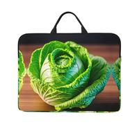 14in Laptop Case Sleeve Bag – Bright Cabbage Print Design Portable Messenger Briefcase For Business, Travel