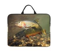 14in Laptop Case Sleeve Bag â€“ Brook Trout Fly Fishing Print Design with Handle & Zipper â€“ Ideal for Travel, Business Trip, Commuting
