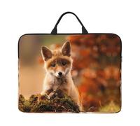 14in Laptop Case Sleeve Bag – Cute Baby Fox Full Print Design, Ideal for Business Travel and Daily Commute