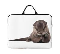 14in Laptop Case Sleeve Bag – Cute Otter Full Print Design, Ideal for Business Travel and Daily Commute