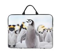 14in Laptop Case Sleeve Bag â€“ Cute Penguin Animal Pattern Full Print Design, Ideal for Business Travel and Daily Commute