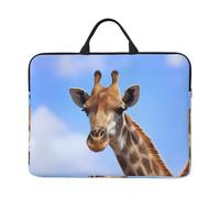 14in Laptop Case Sleeve Bag â€“ giraffe Print Design with Handle & Zipper â€“ Ideal for Travel, Business Trip, Commuting