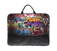 14in Laptop Case Sleeve Bag â€“ Graffiti Hip Hop Print Design with Handle & Zipper â€“ Ideal for Travel, Business Trip, Commuting