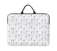 14in Laptop Case Sleeve Bag â€“ Hunting Arrows Triangles Deer Print Design Portable Messenger Briefcase For Business, Travel