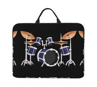 14in Laptop Case Sleeve Bag â€“ Jazz drum Print Design with Handle & Zipper â€“ Ideal for Travel, Business Trip, Commuting