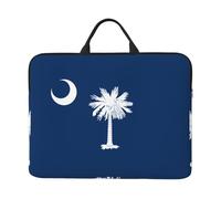 14in Laptop Case Sleeve Bag – South Carolina Flag Print Design with Handle & Zipper – Ideal for Travel, Business Trip, Commuting