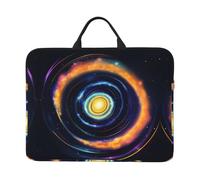 14in Laptop Case Sleeve Bag â€“ Space Spiral Cosmic Energy Print Design Portable Messenger Briefcase For Business, Travel