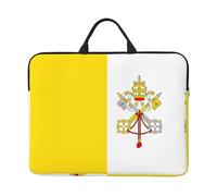 14in Laptop Case Sleeve Bag â€“ Vatican flag Print Design with Handle & Zipper â€“ Ideal for Travel, Business Trip, Commuting