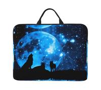14in Laptop Case Sleeve Bag â€“ Wolfs Print Design with Handle & Zipper â€“ Ideal for Travel, Business Trip, Commuting