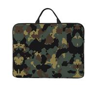 14in Laptop Case Sleeve Bag - Camouflage Pattern Print Design with Handle & Zipper - Ideal for Travel, Business Trip, Commuting