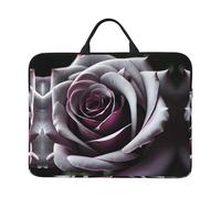 14in Laptop Case Sleeve Bag - Gothic Rose Flower Full Print Design For Business Trips, Commuting With Accessory Pocket