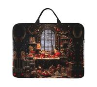 14in Laptop Case Sleeve Bag - Merry Christmas Print Portable Handle, Business Travel, Commuting, Accessory Pocket, Merry Christmas Day, One Size