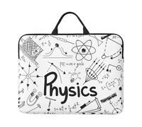 14in Laptop Case Sleeve Bag - Physics Print Print Design with Handle & Zipper - Ideal for Travel, Business Trip, Commuting