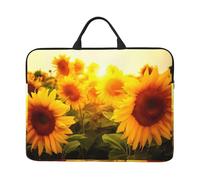 14in Laptop Case Sleeve Bag - Sunflower Full Print Design, Ideal for Business Travel and Daily Commute