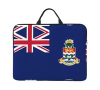 14in Laptop Sleeve Bag, Flag of The Cayman Islands Print Shockproof Notebook Case, Briefcase Carrying Tablet Cover Accessory