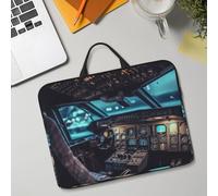 14in Laptop Sleeve Bag, Lightweight Waterproof Laptop Bag Shockproof Soft Carrying Case Airplane Cockpit1 (1)_看图王 Tablet Travel Cover with Handle for 13-14 Inch Notebook
