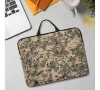 14in Laptop Sleeve Bag, Lightweight Waterproof Laptop Bag Shockproof Soft Carrying Case Army Digital Camouflage Tablet Travel Cover with Handle for 13-14 Inch Notebook