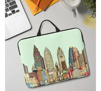 14in Laptop Sleeve Bag, Lightweight Waterproof Laptop Bag Shockproof Soft Carrying Case Austin Texas Tablet Travel Cover with Handle for 13-14 Inch Notebook