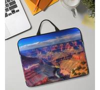 14in Laptop Sleeve Bag, Lightweight Waterproof Laptop Bag Shockproof Soft Carrying Case Beauty Grand Canyon Tablet Travel Cover with Handle for 13-14 Inch Notebook