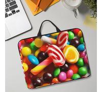 14in Laptop Sleeve Bag, Lightweight Waterproof Laptop Bag Shockproof Soft Carrying Case Colorful Candy Tablet Travel Cover with Handle for 13-14 Inch Notebook