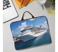 14in Laptop Sleeve Bag, Lightweight Waterproof Laptop Bag Shockproof Soft Carrying Case Cruise Ships Tablet Travel Cover with Handle for 13-14 Inch Notebook