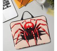 14in Laptop Sleeve Bag, Lightweight Waterproof Laptop Bag Shockproof Soft Carrying Case Cute Little Red Spider Tablet Travel Cover with Handle for 13-14 Inch Notebook